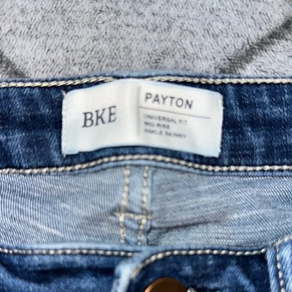 BKE Blue Skinny Jeans Distressed Faded - Picture 2 of 4